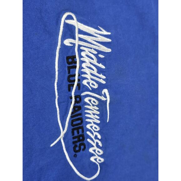 Middle Tennessee State University Blue Raiders Men's T-Shirt Size XL Blue - Picture 2 of 4